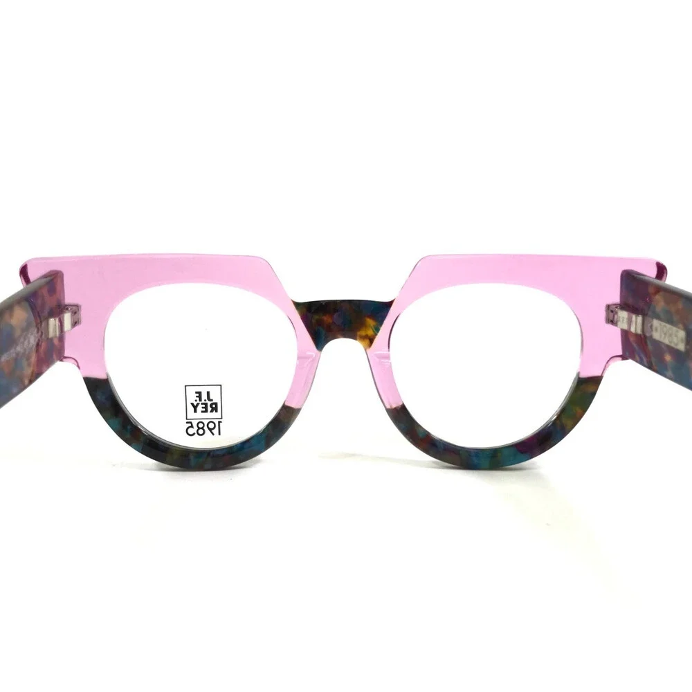 J. F. Rey Eyeglasses Frames CAROLINA 8022 Clear Purple Blue Tortoise 49-22-143